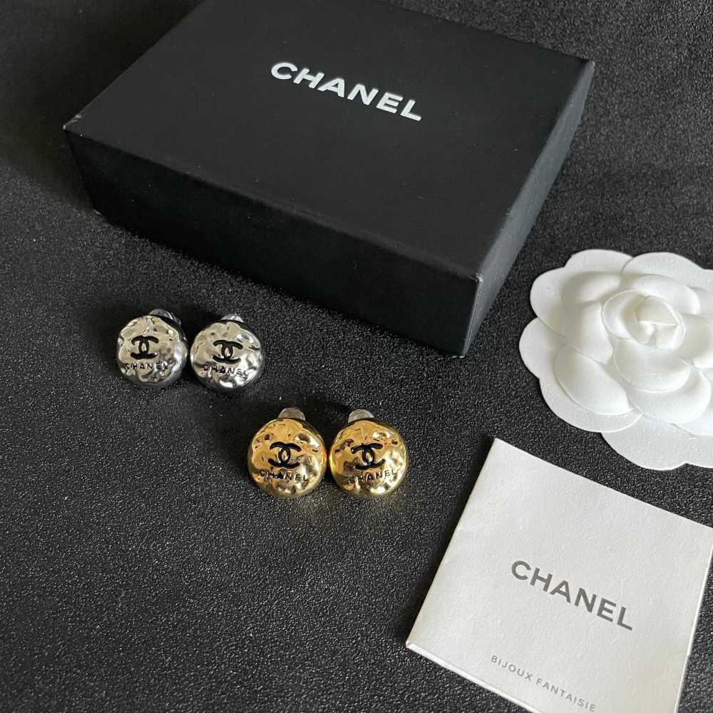 Chanel Vintage Double C Earrings