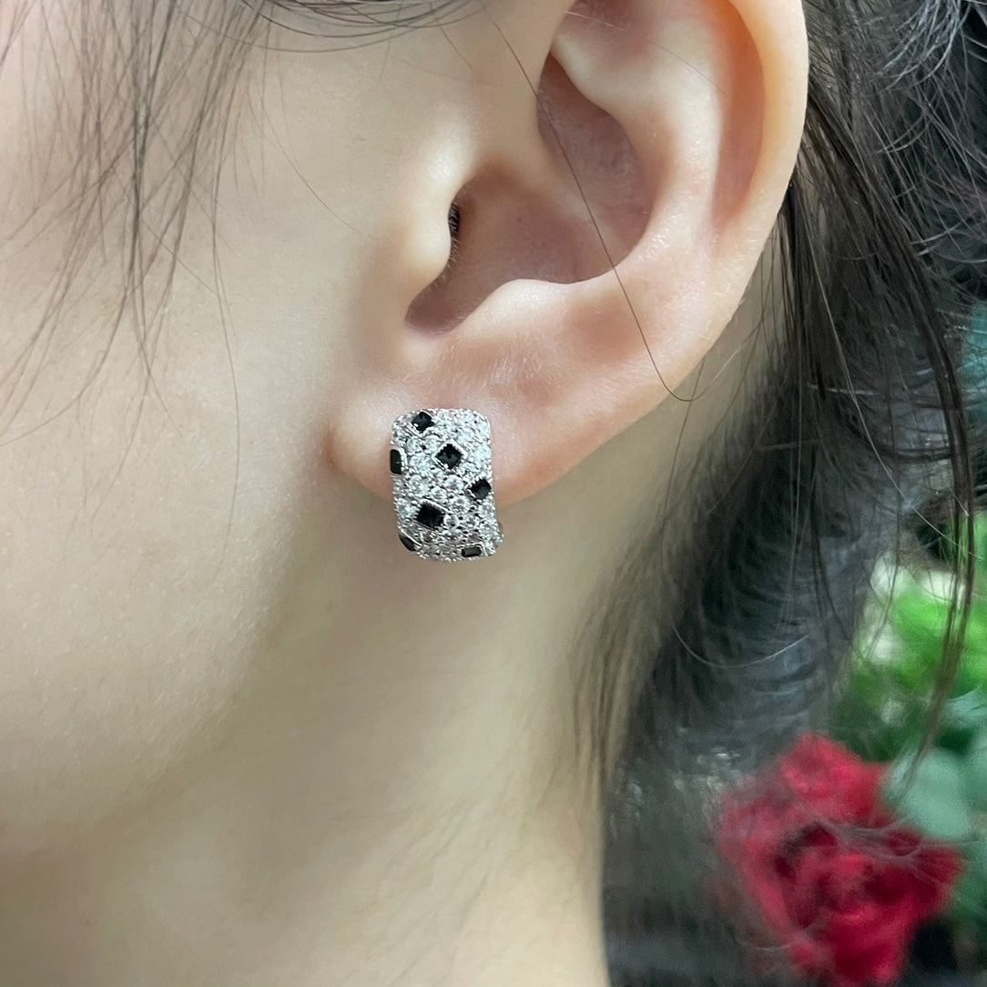 Cartier Spotted Stud Earrings