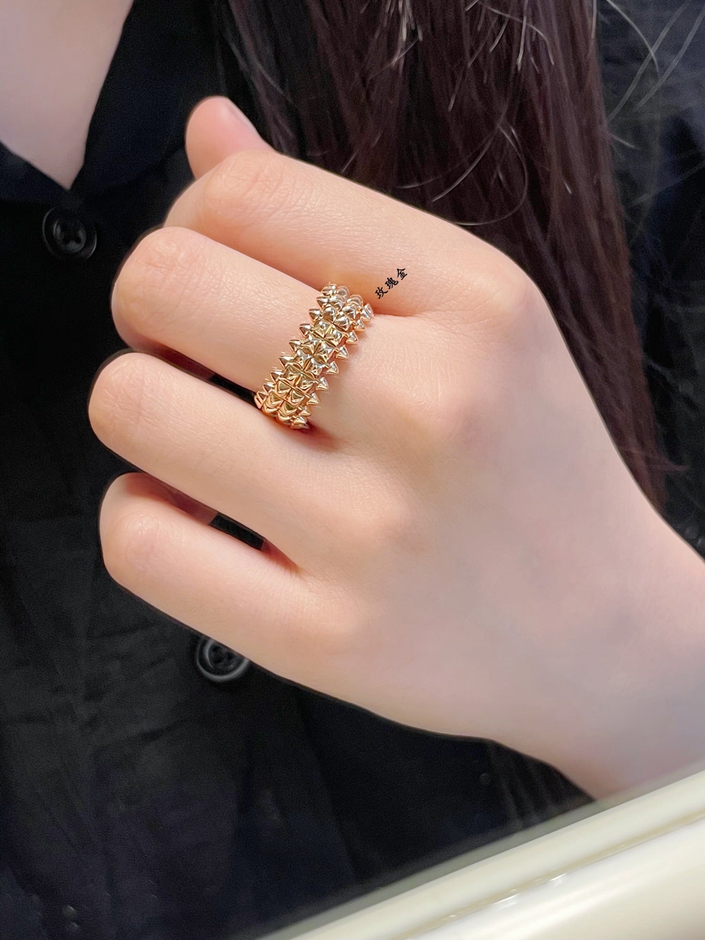 Cartier Double-Row Bullet-Tip Ring