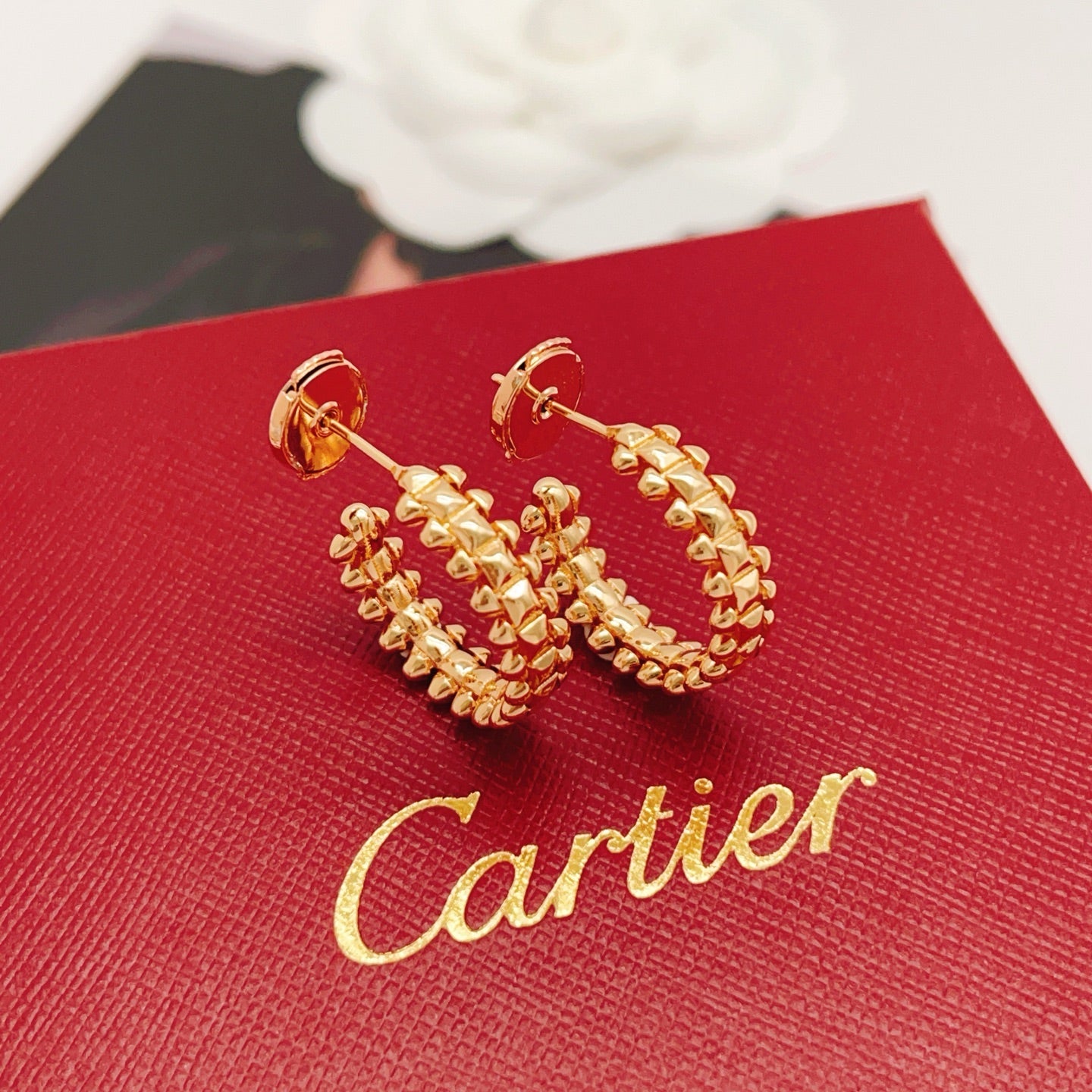 Cartier Smooth-Finish Nail Stud Earrings