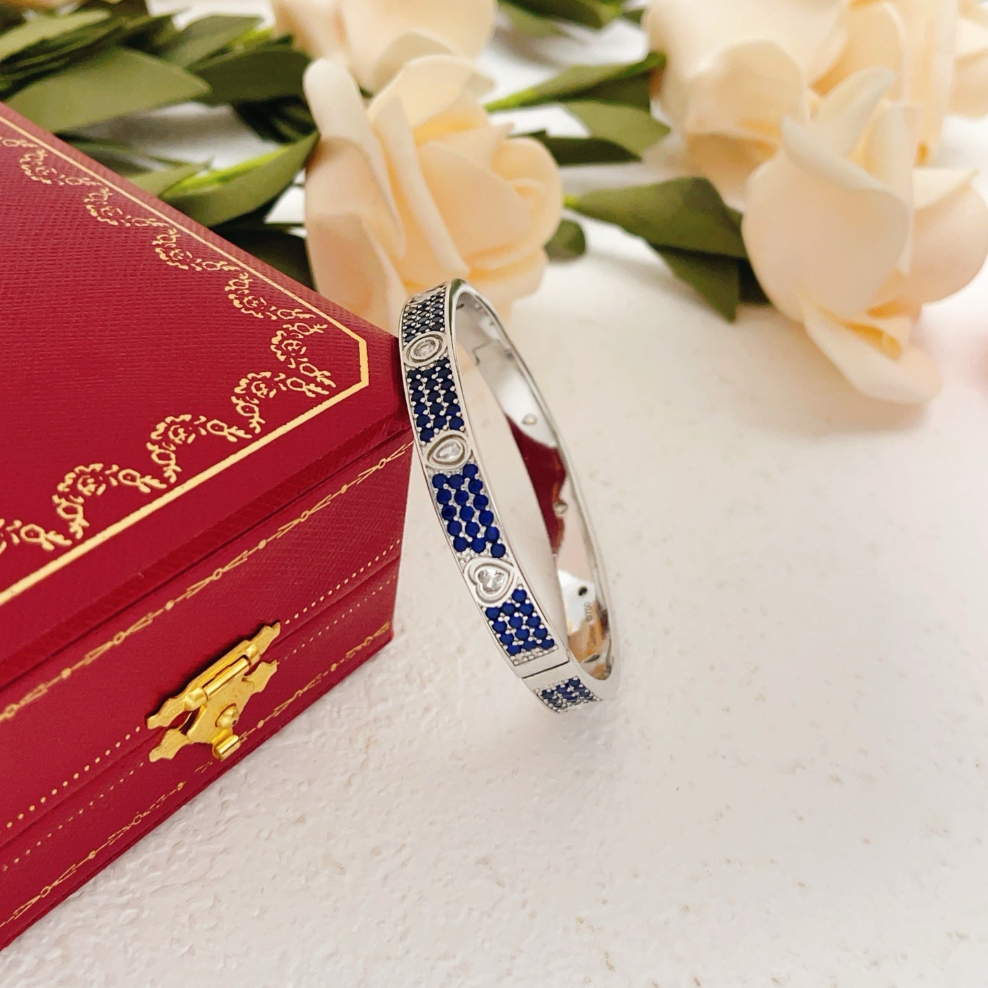 Cartier "Blue" Full-Pavé Bracelet