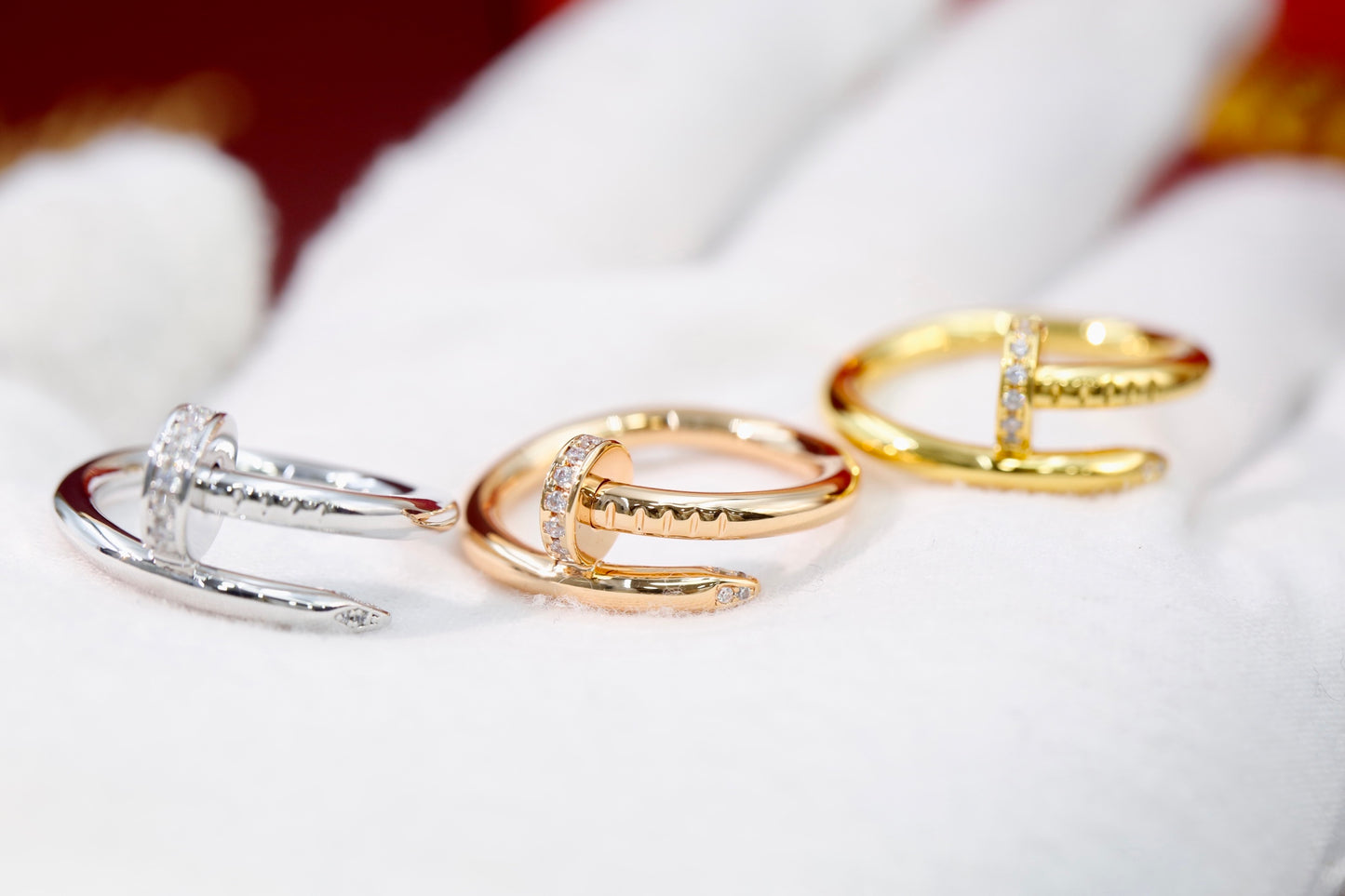 Cartier Nail Ring (Diamond-Set Head)
