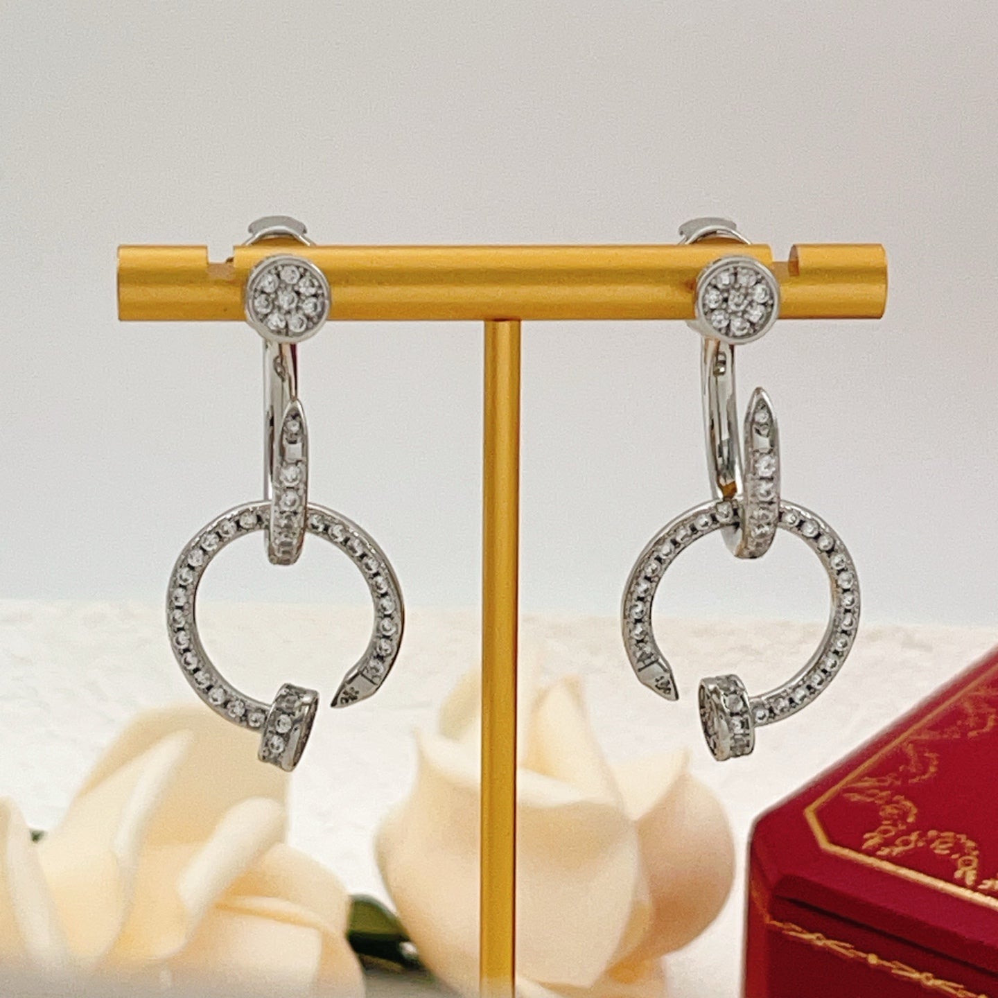 Cartier Diamond-Set Tassel Earrings