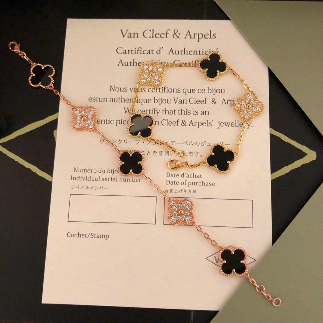 Van Cleef & Arpels Clover 5-Motif Bracelet