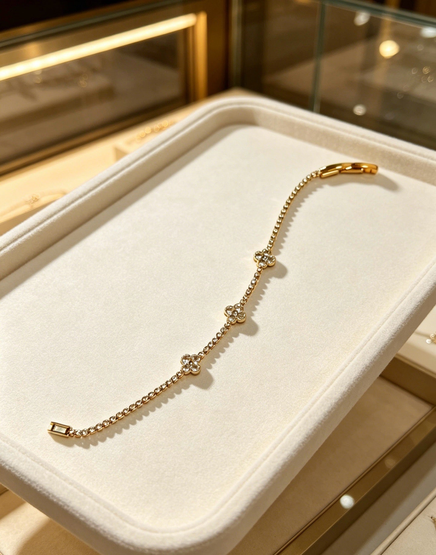 Van Cleef & Arpels-style Clover Bracelet