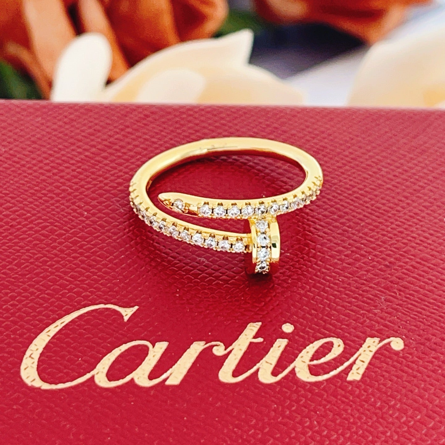 Cartier Gold Diamond-Set Nail Ring