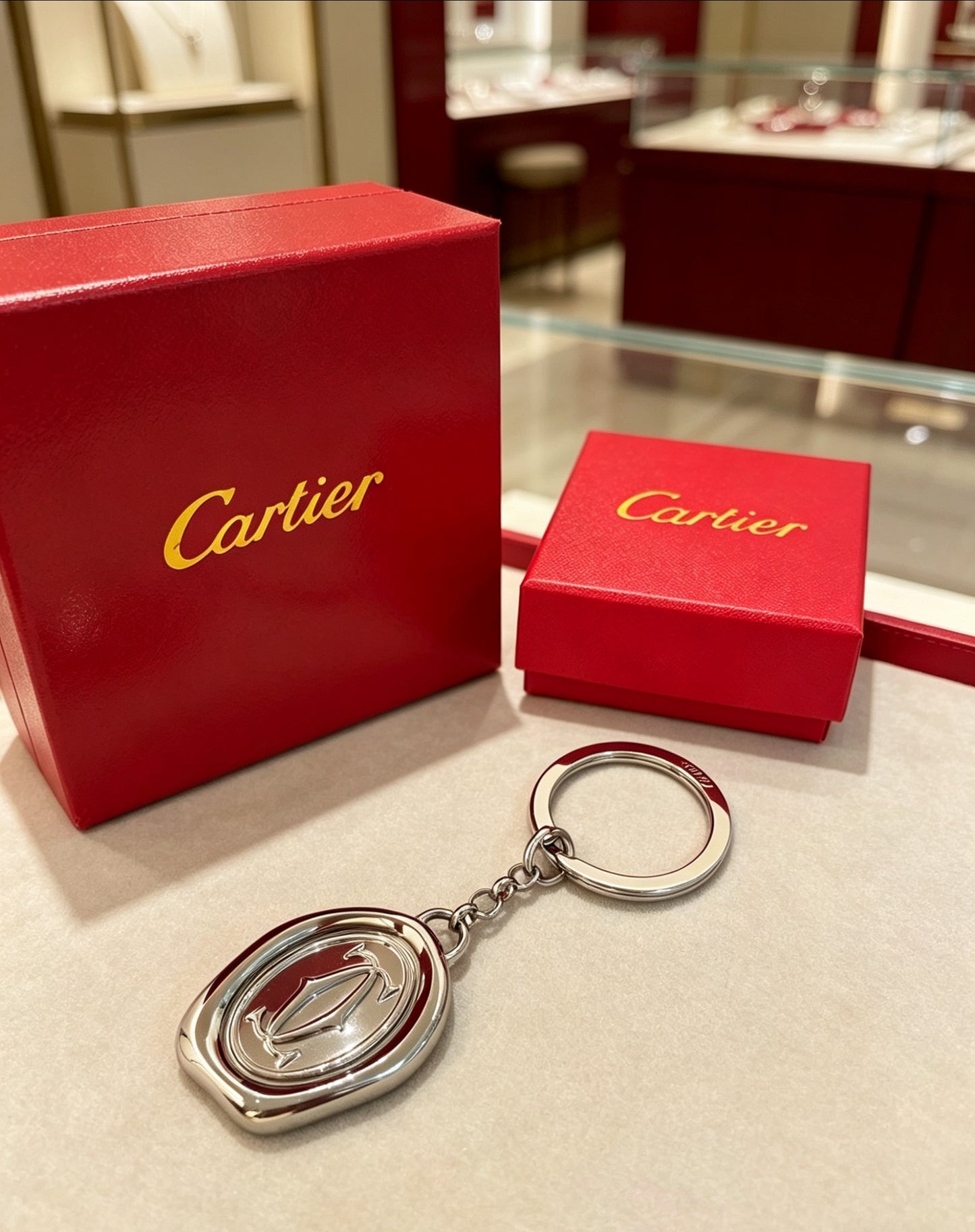 Cartier Classic Double-C Keychain