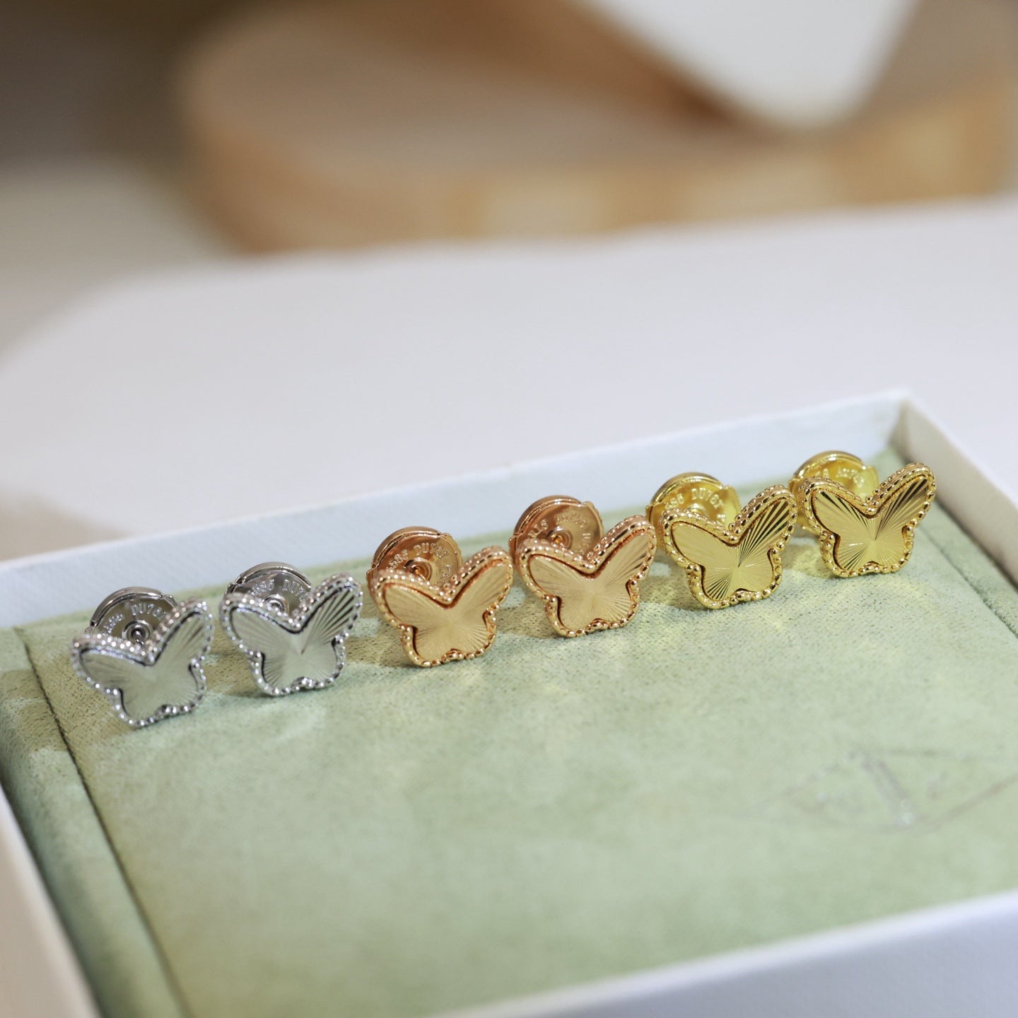 Van Cleef & Arpels Butterfly Stud Earrings