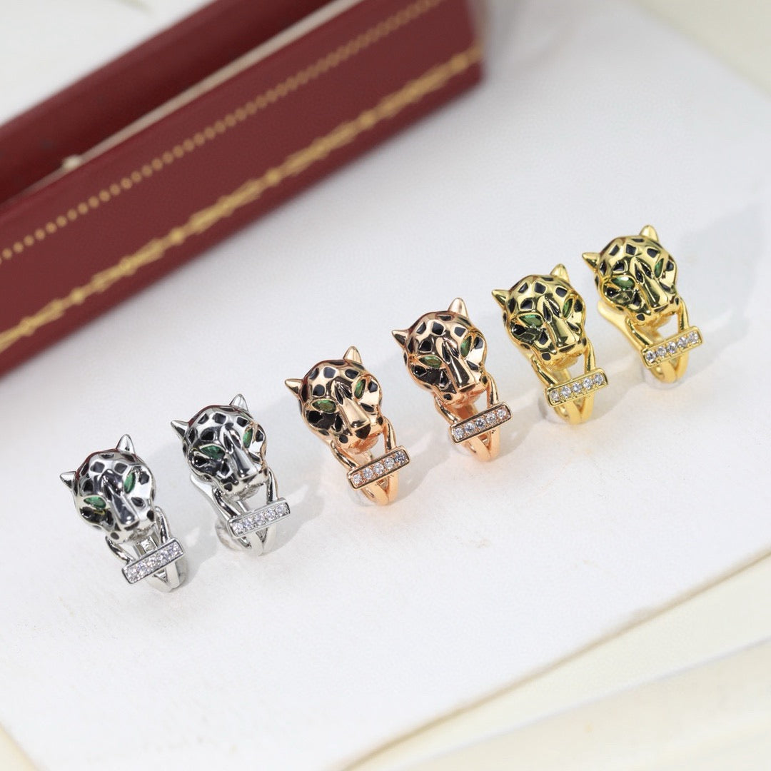 Cartier-Style Panther Earrings