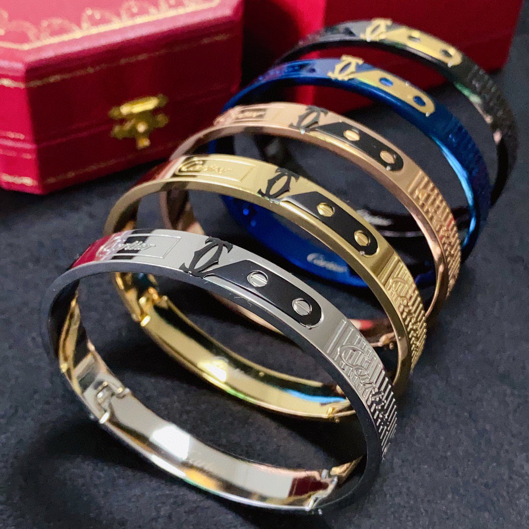 18K Gold-Plated Cartier Men's Bracelet