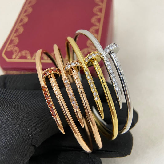 Cartier Diamond-Set Nail Bracelet