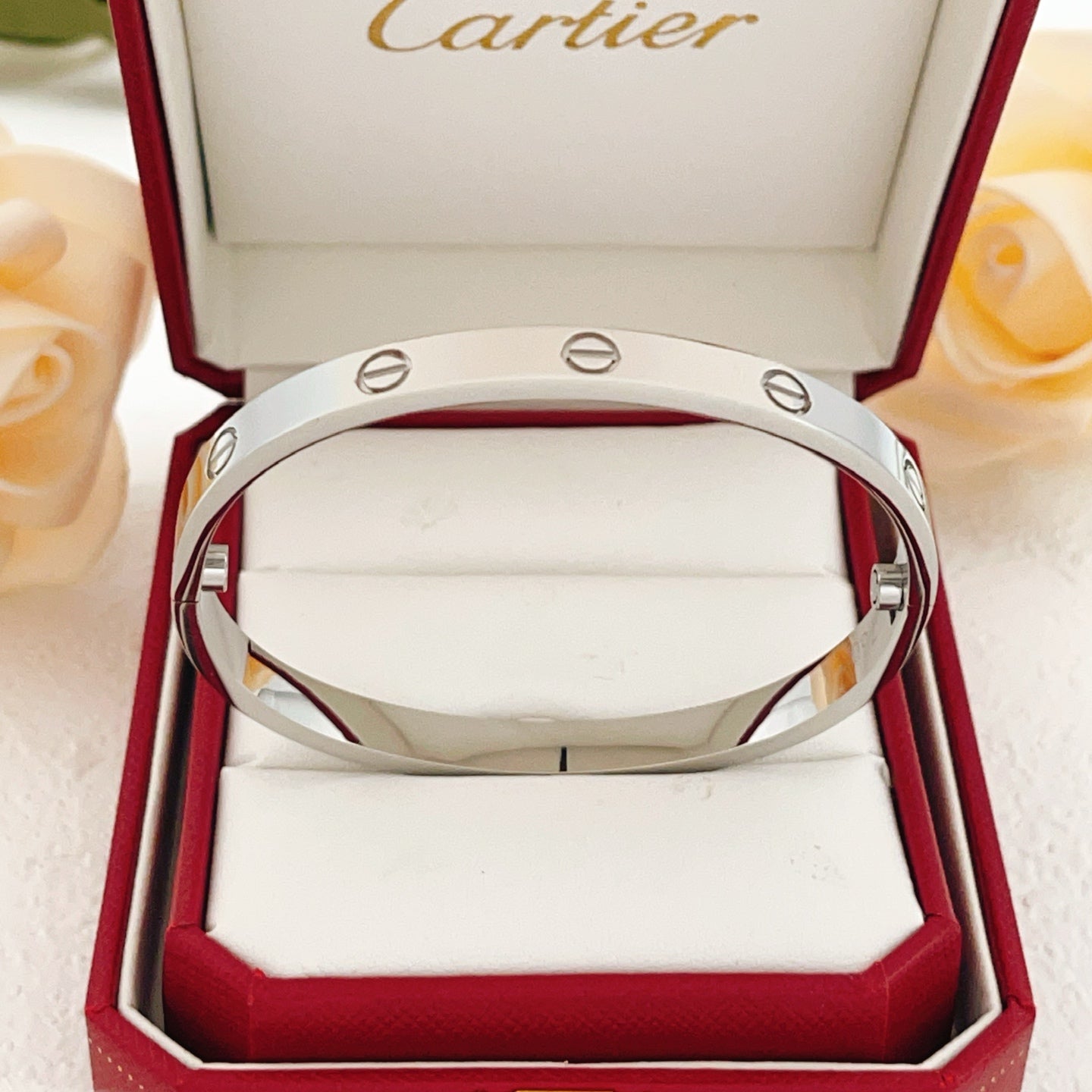 Cartier Wide Polished Bar Bracelet