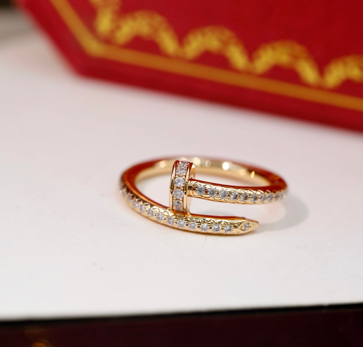 Cartier Pavé Diamond Nail Ring