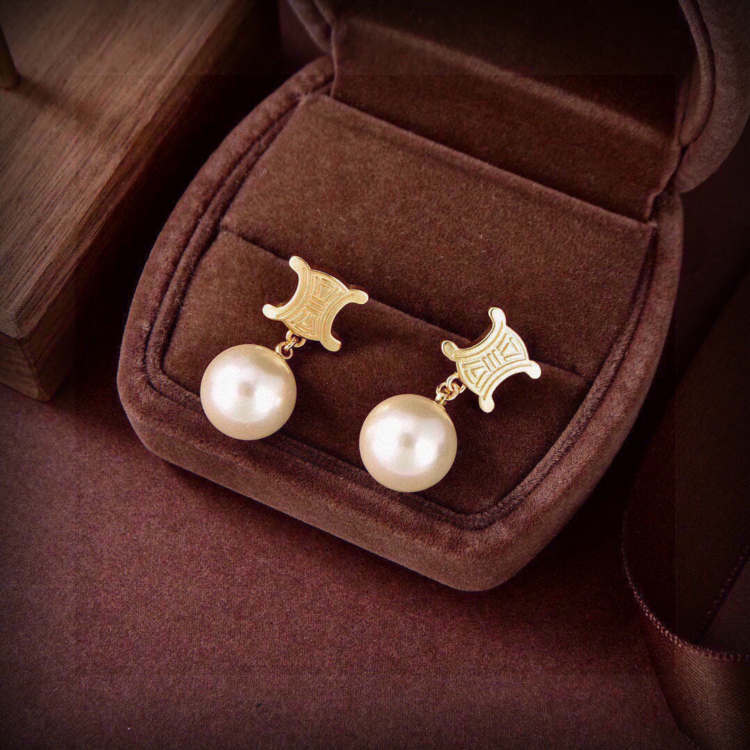 CELINE Triomphe Earrings