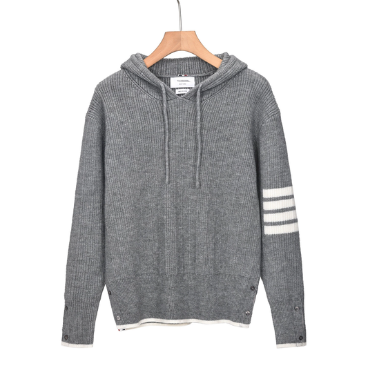 Knitted hoodie