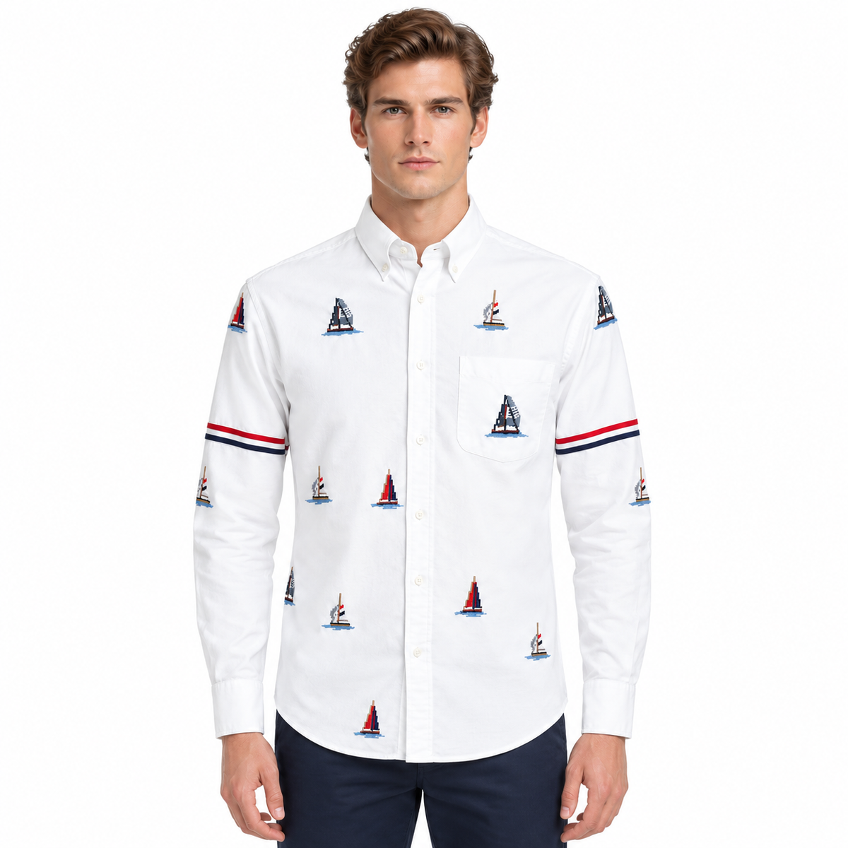 business embroidered shirt