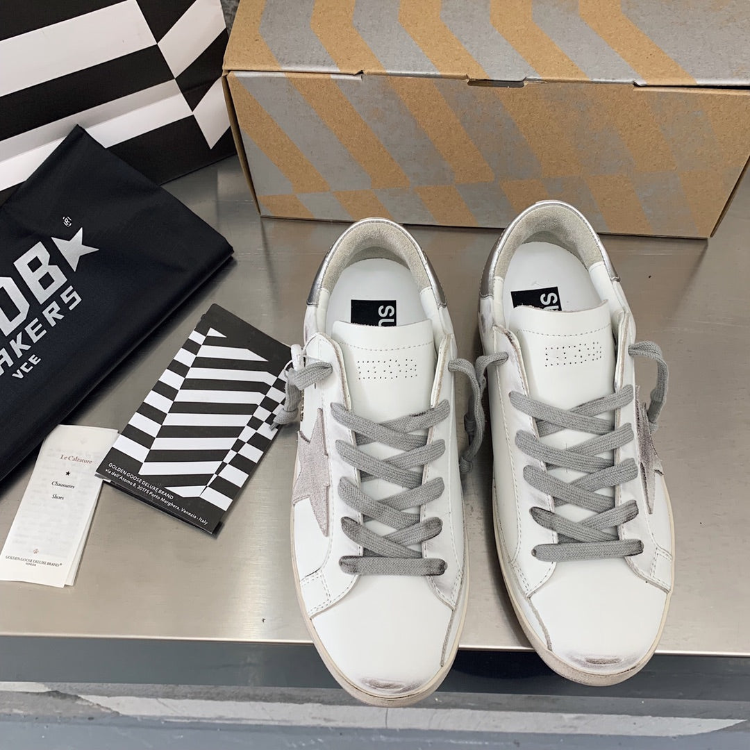 Golden Goose Vintage Distressed Sneakers #134