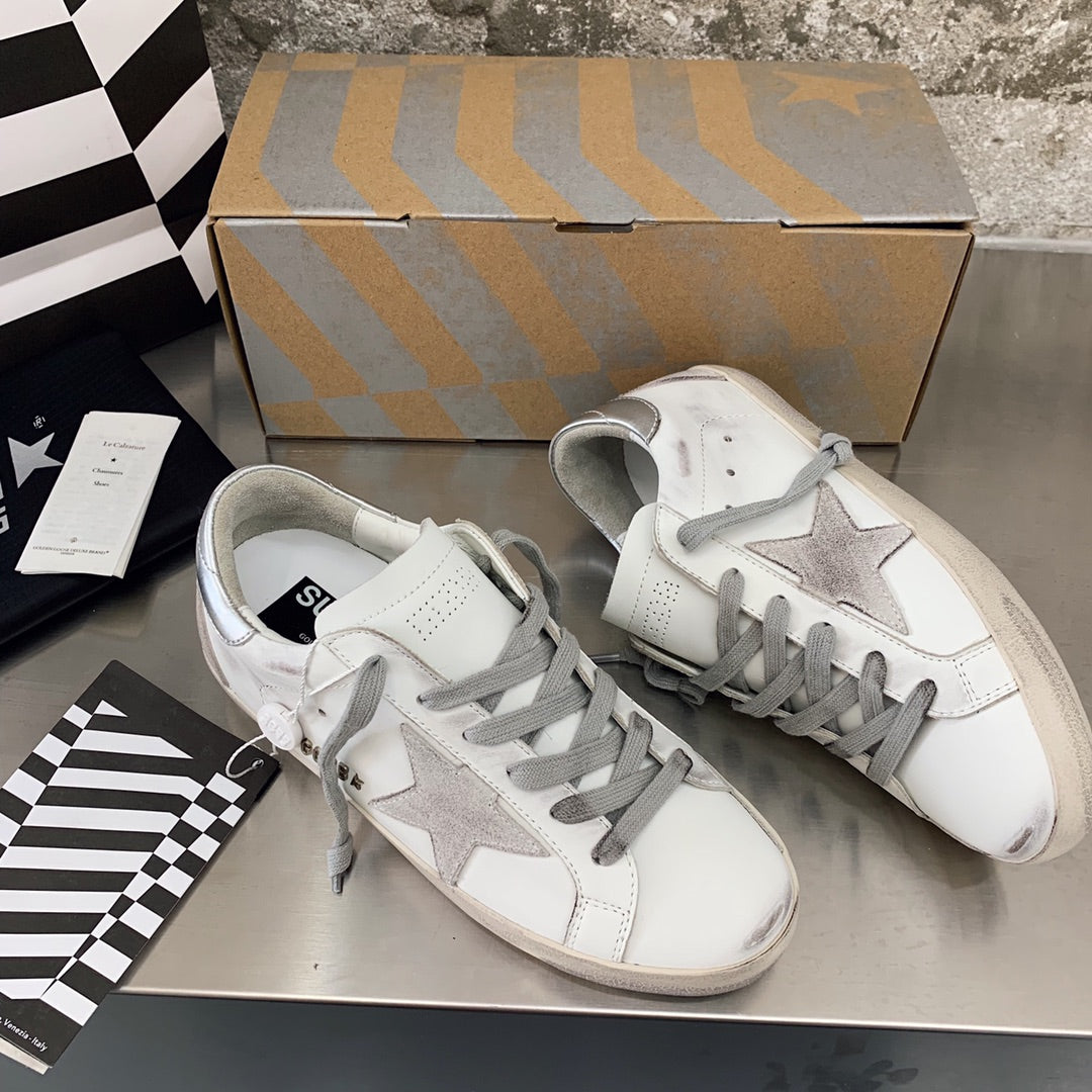 Golden Goose Vintage Distressed Sneakers #134