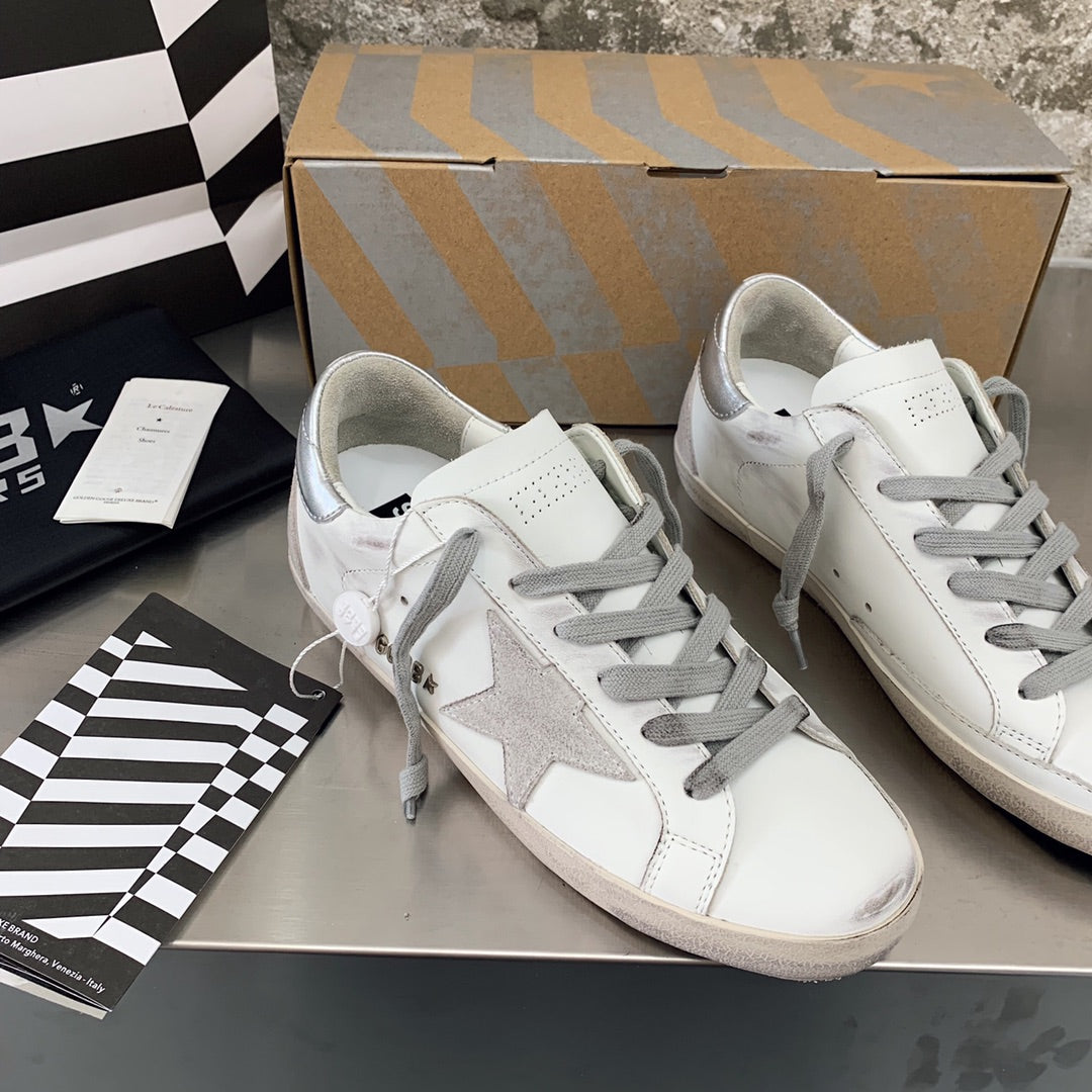 Golden Goose Vintage Distressed Sneakers #134