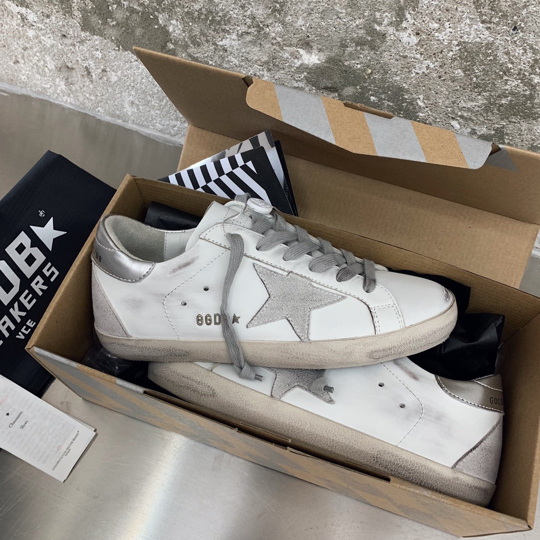 Golden Goose Vintage Distressed Sneakers #134