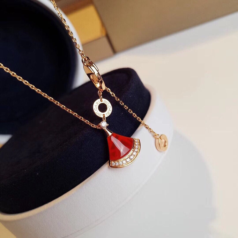 BVLGARI Gold-Plated Crystal Necklace