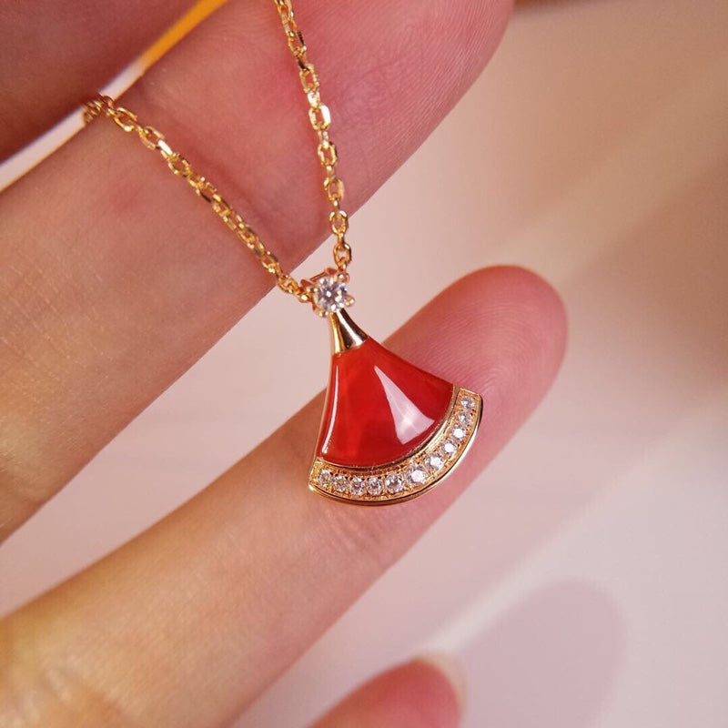BVLGARI Gold-Plated Crystal Necklace