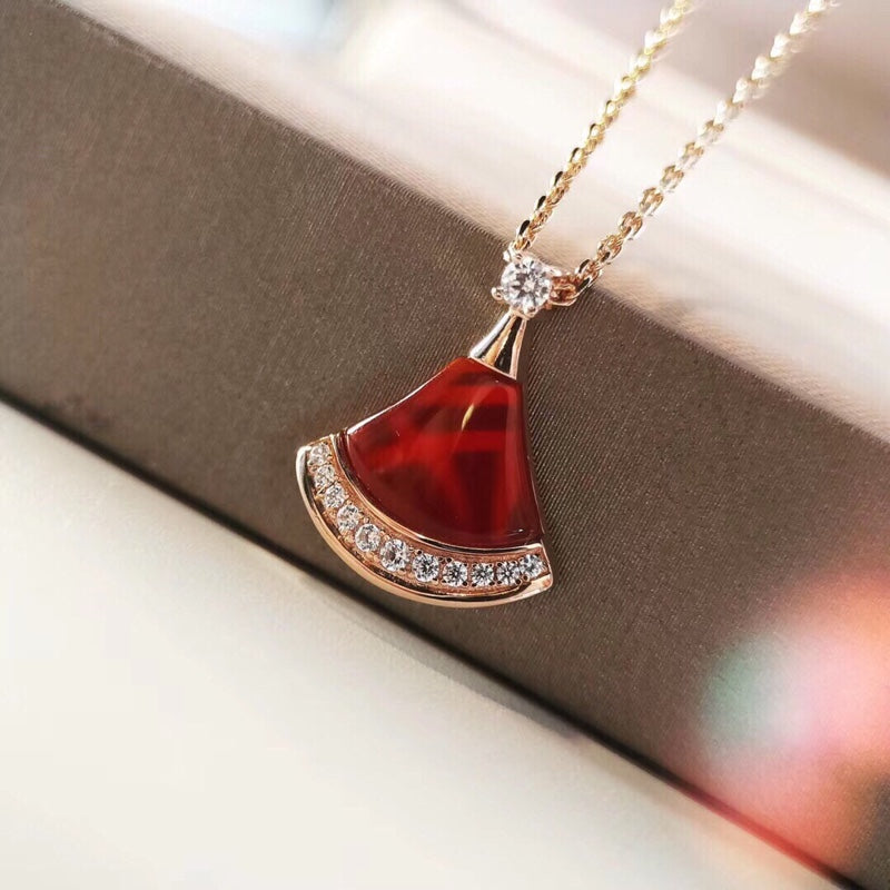 BVLGARI Gold-Plated Crystal Necklace