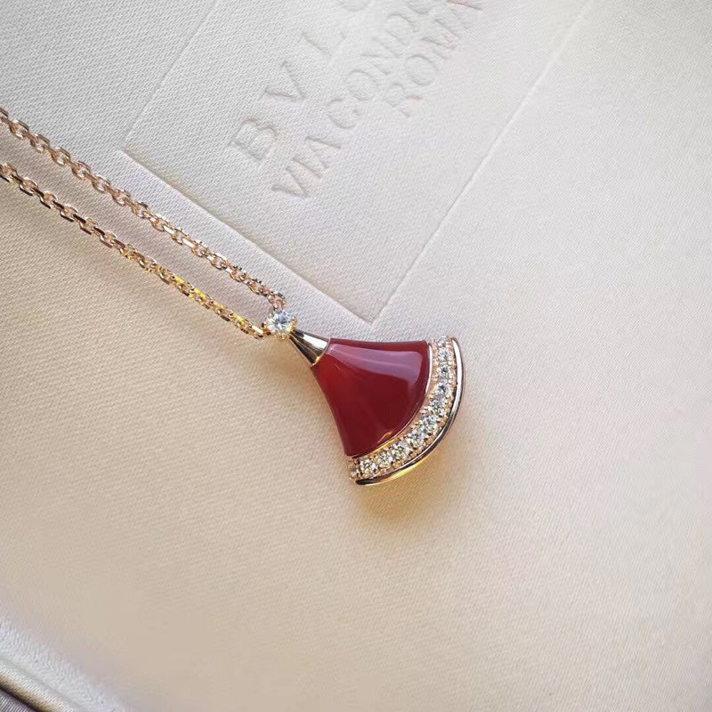 BVLGARI Gold-Plated Crystal Necklace