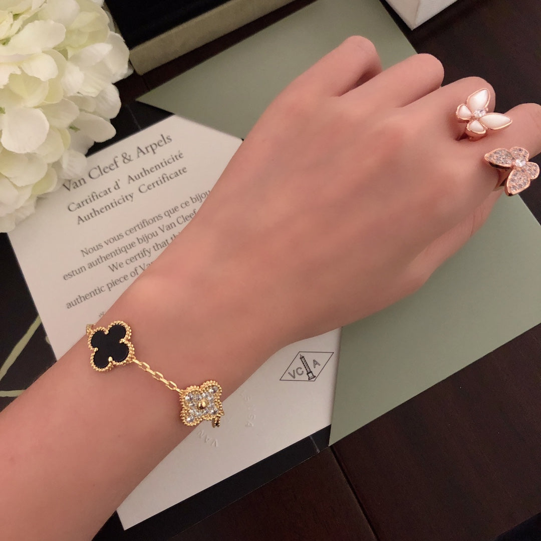 Van Cleef & Arpels Clover 5-Motif Bracelet