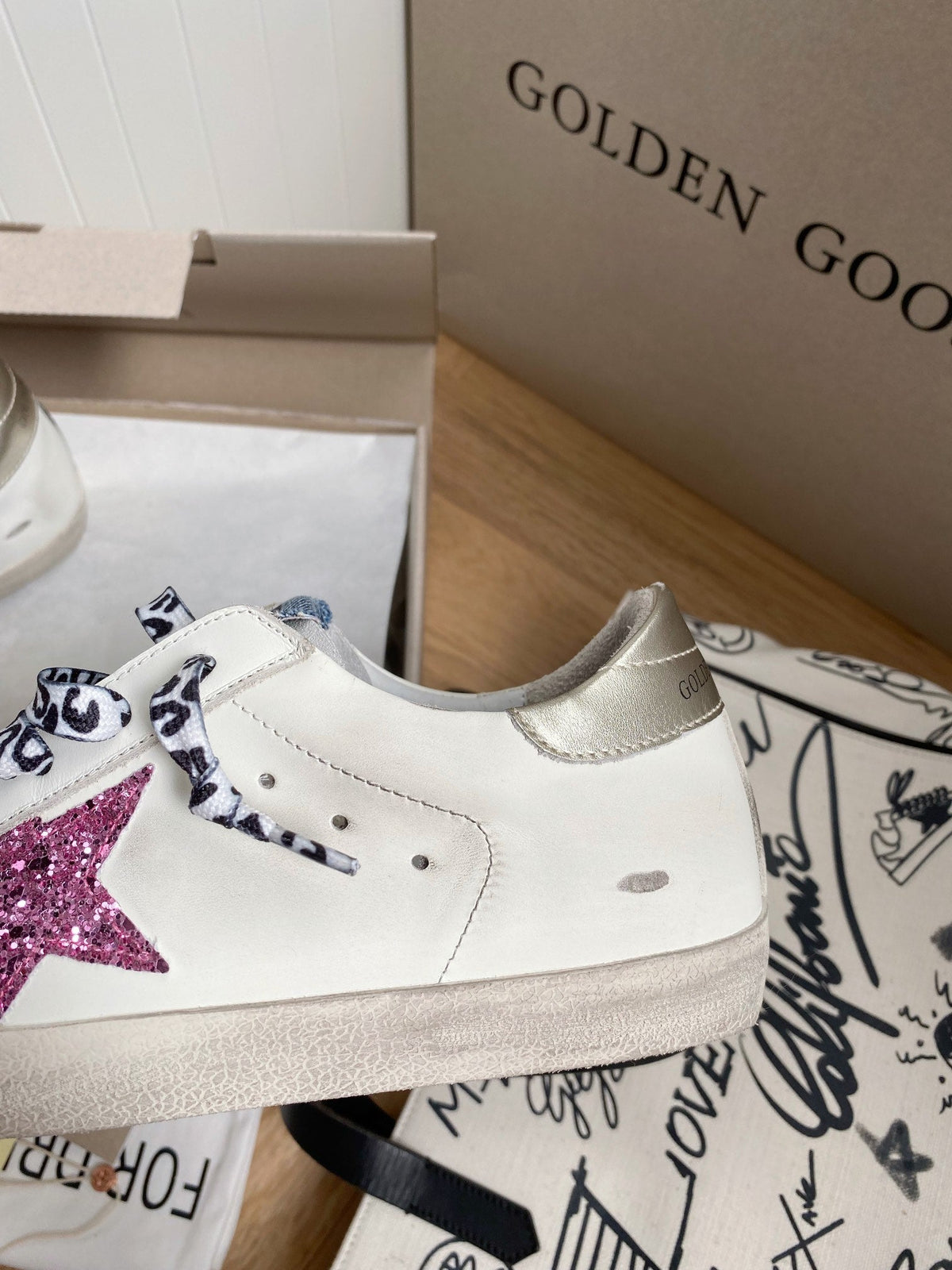 Golden Goose Vintage Distressed Sneakers #226