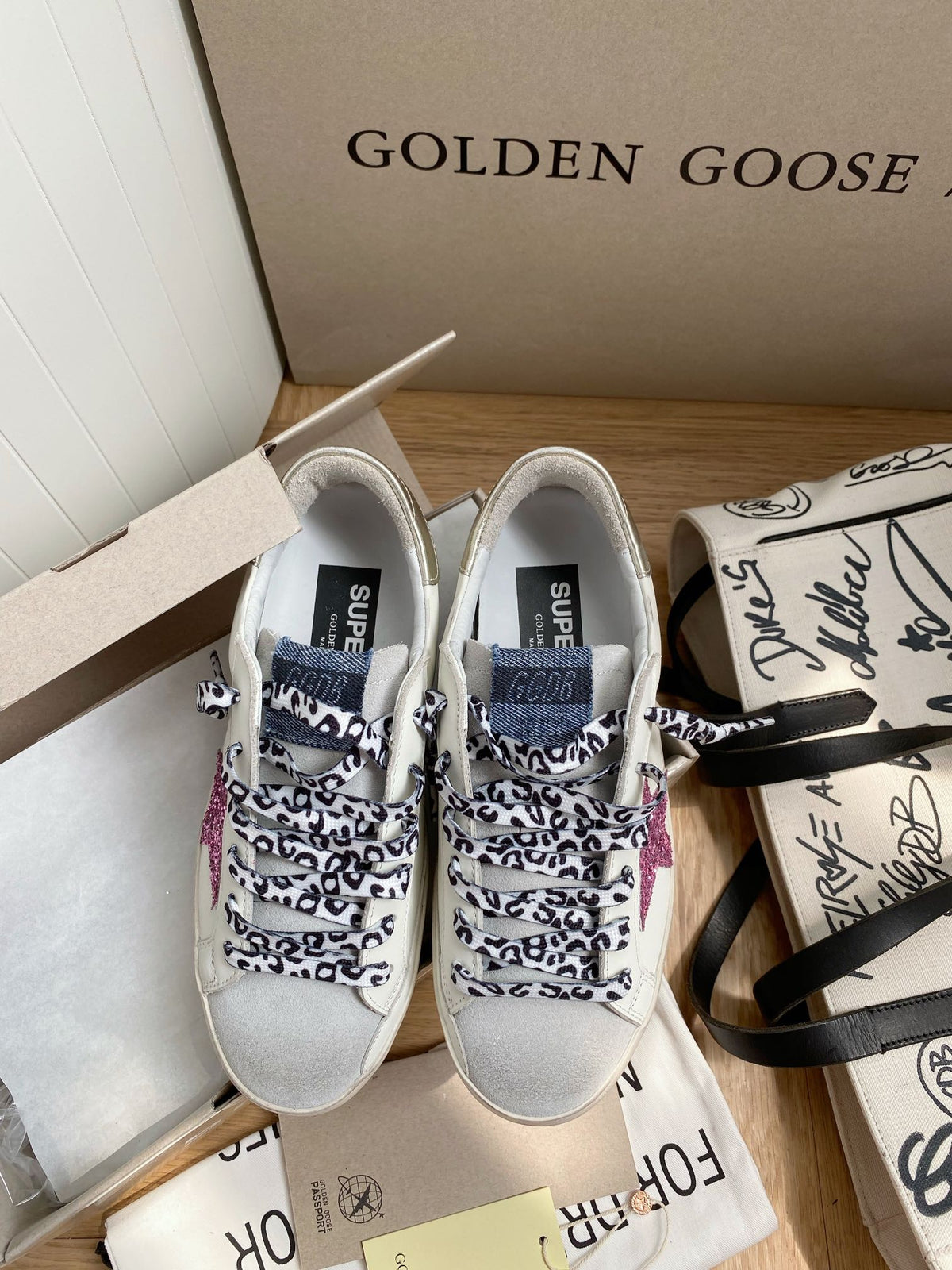Golden Goose Vintage Distressed Sneakers #226