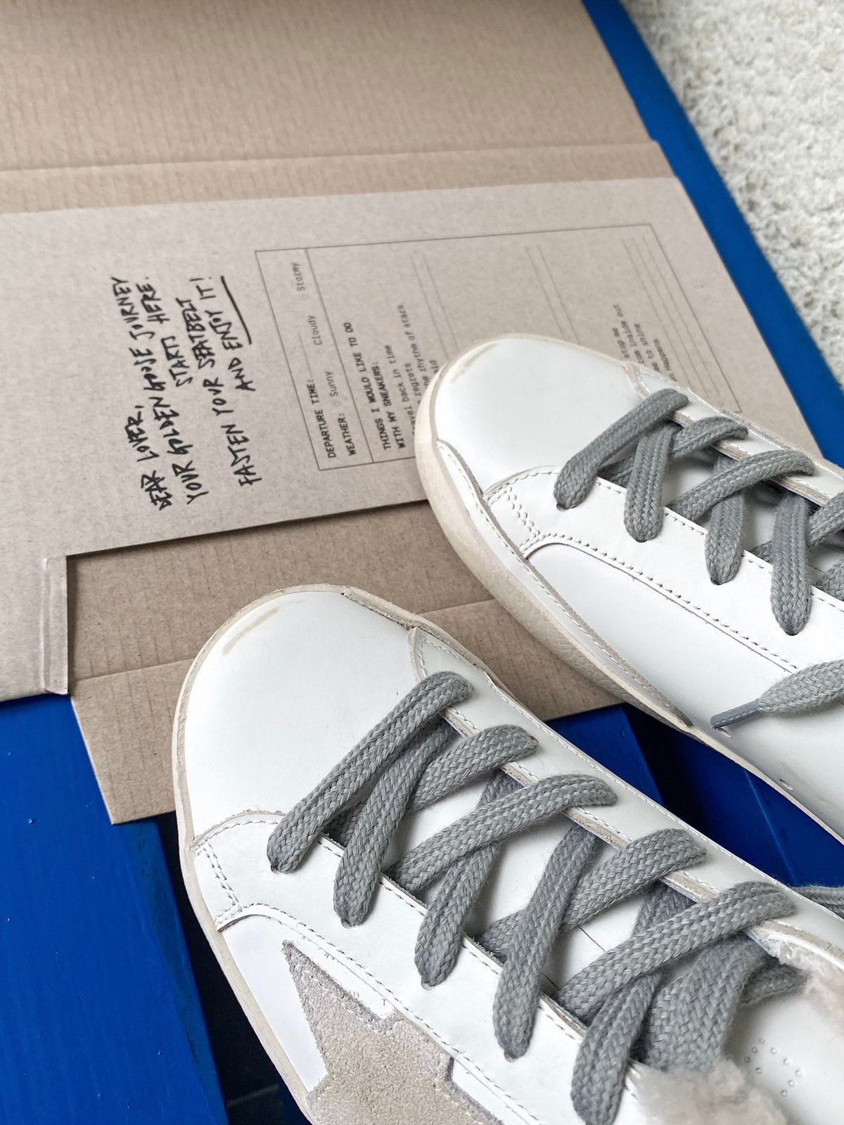 Golden Goose Vintage Distressed Sneakers #028