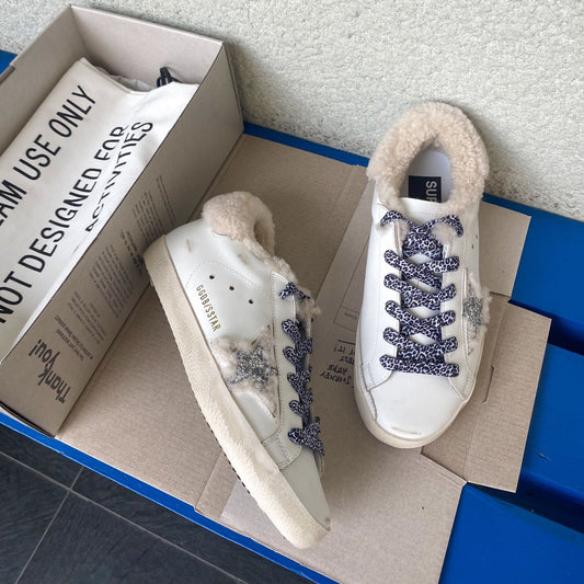 Golden Goose Vintage Distressed Sneakers #019