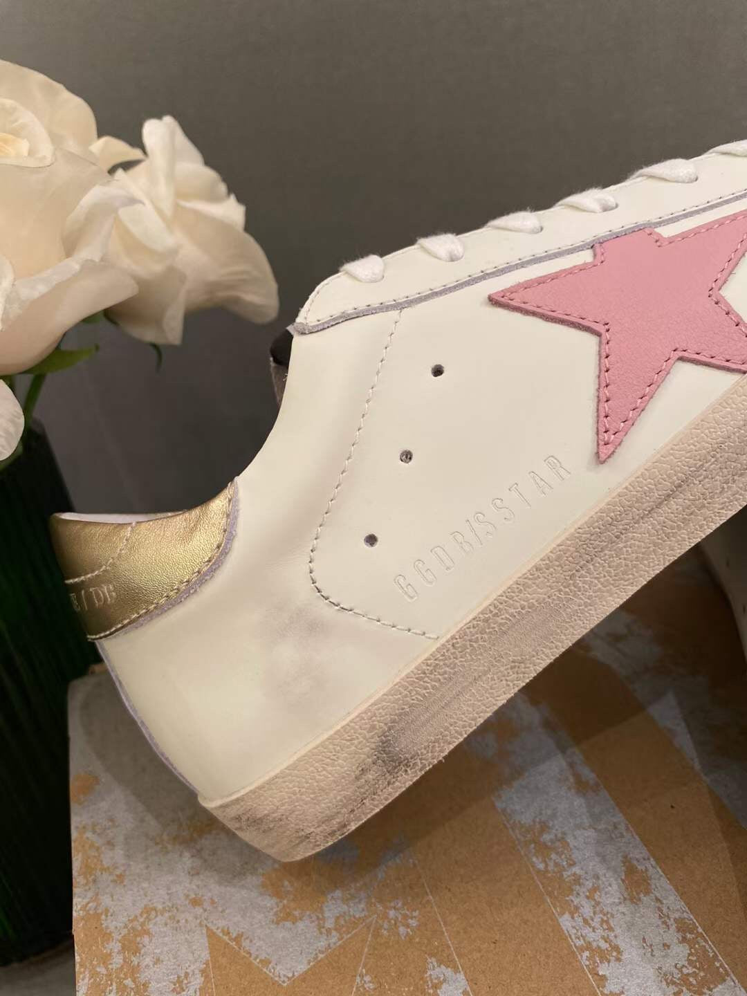Golden Goose Vintage Distressed Sneakers #317