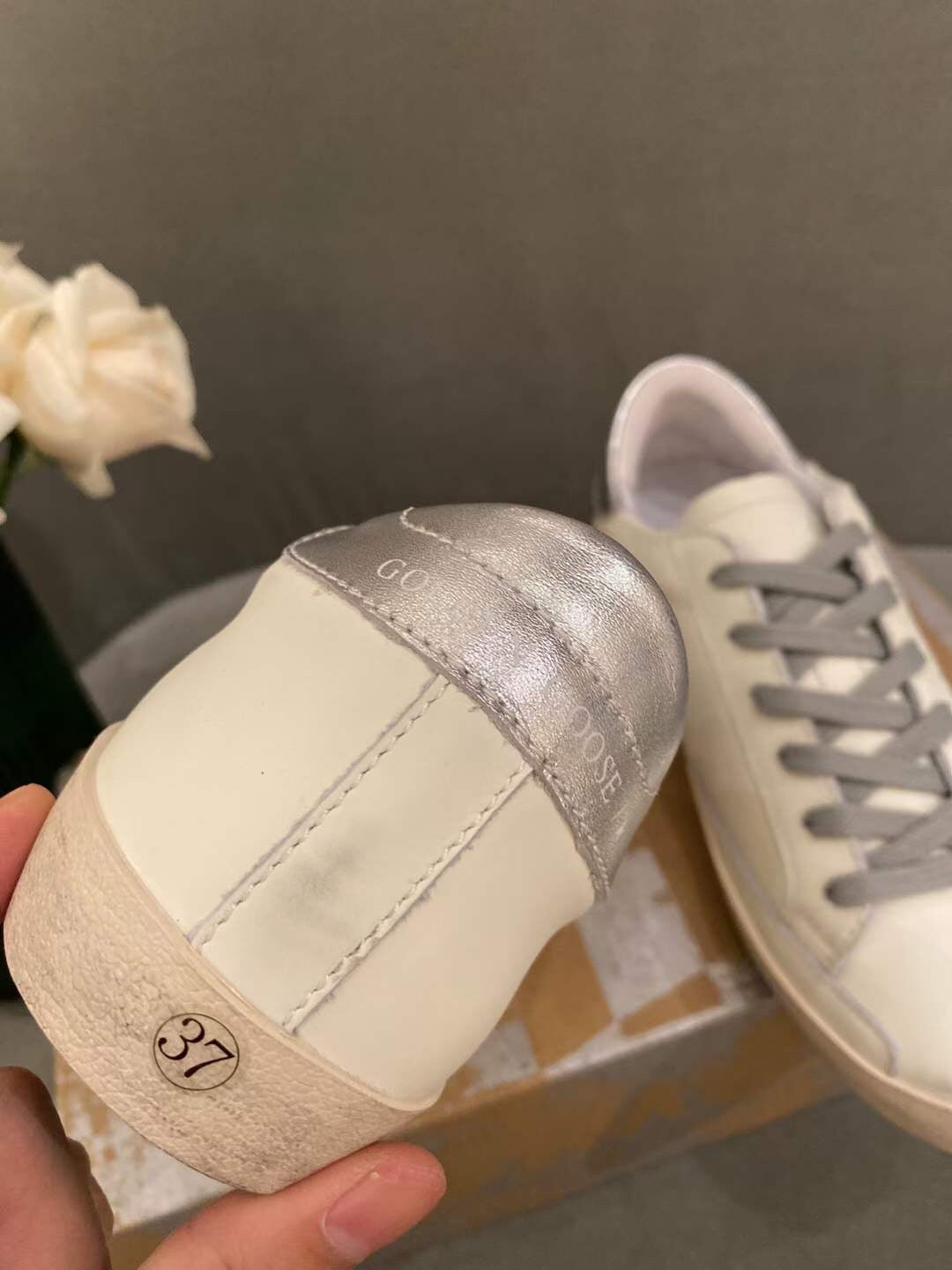 Golden Goose Vintage Distressed Sneakers #316