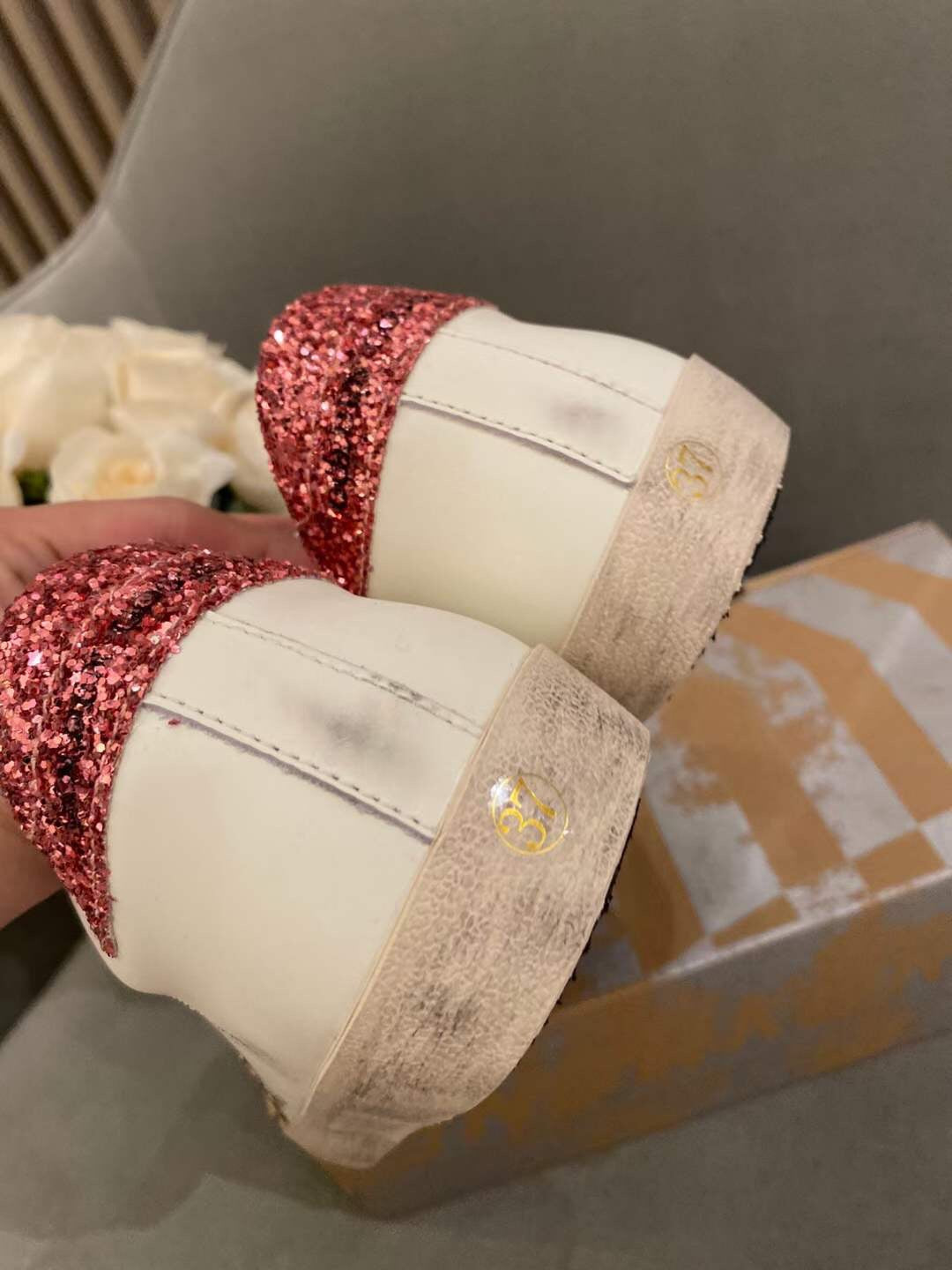 Golden Goose Vintage Distressed Sneakers #331