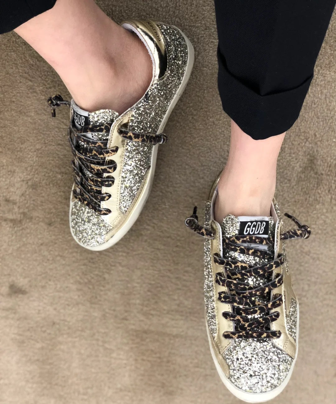 Golden Goose Vintage Distressed Sneakers #141