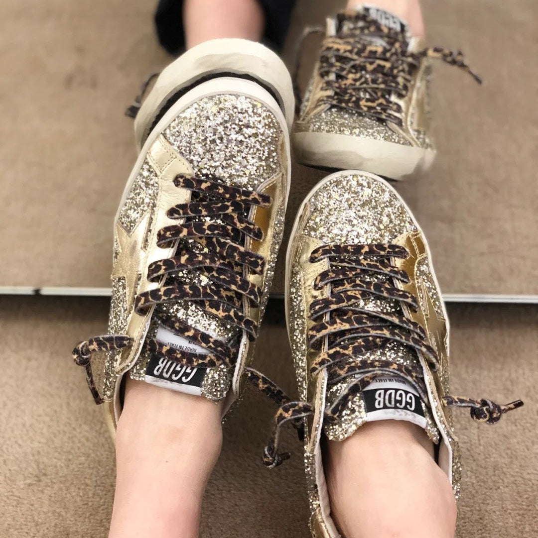 Golden Goose Vintage Distressed Sneakers #141