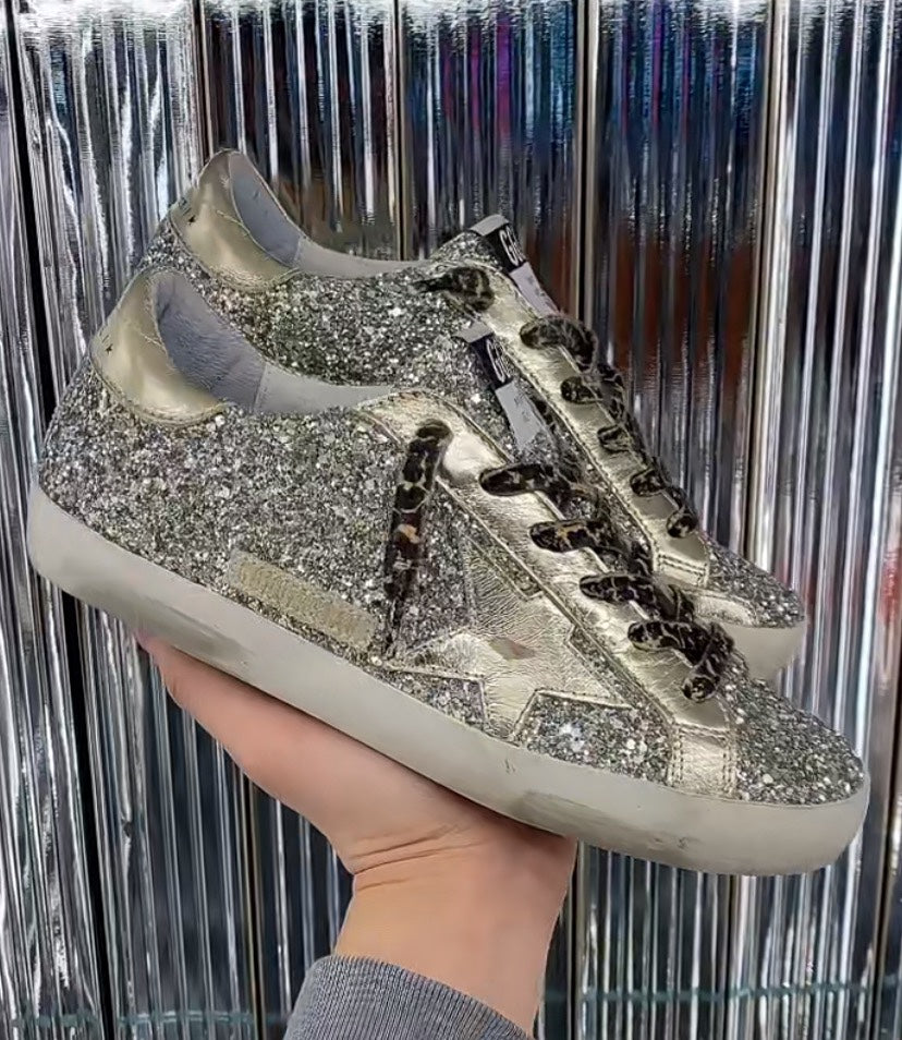 Golden Goose Vintage Distressed Sneakers #141