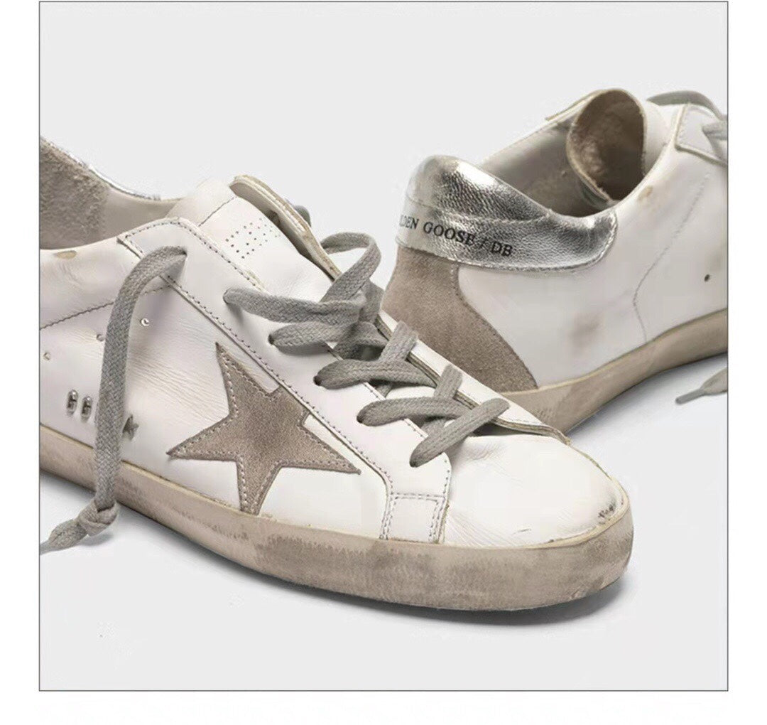 Golden Goose Vintage Distressed Sneakers #327