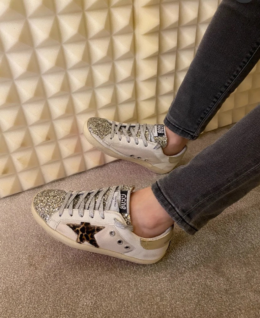 Golden Goose Vintage Distressed Sneakers #286