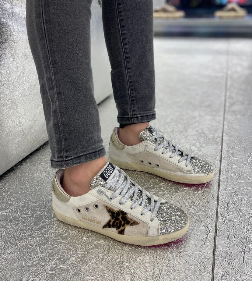 Golden Goose Vintage Distressed Sneakers #286