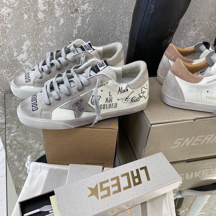 Golden Goose Vintage Distressed Sneakers #080