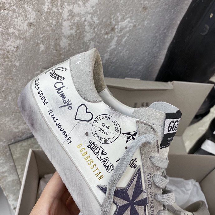 Golden Goose Vintage Distressed Sneakers #080