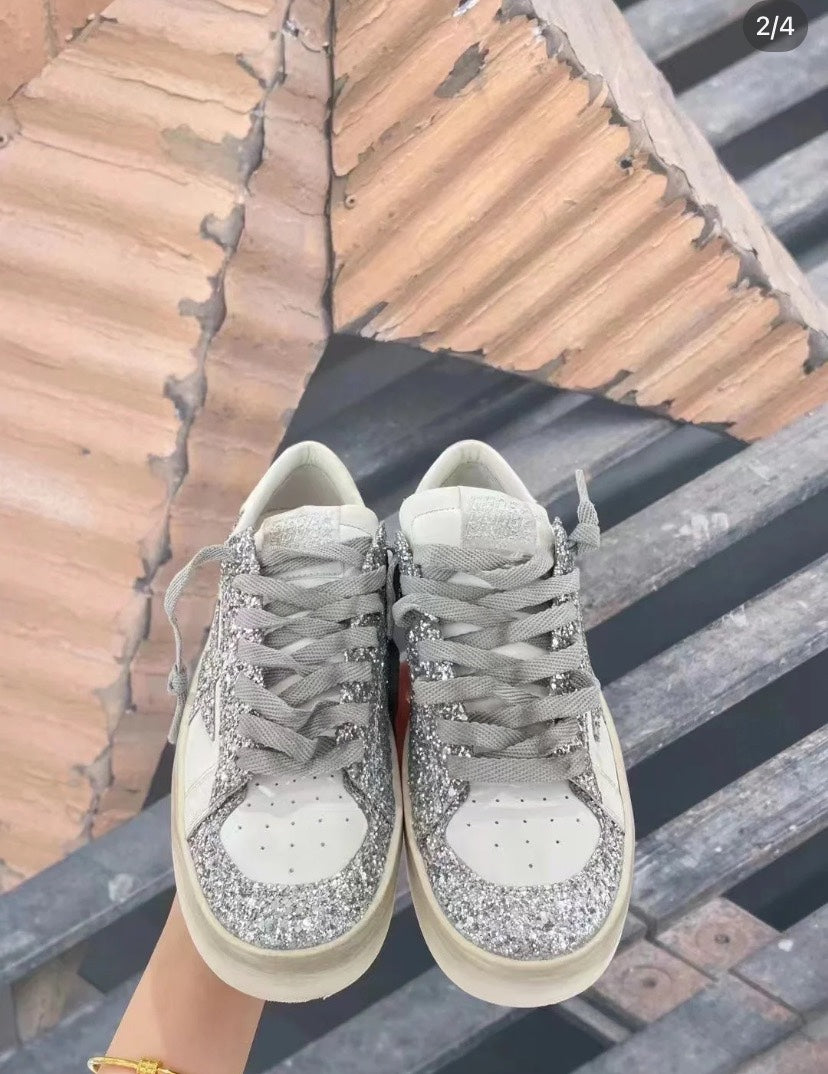 Golden Goose Vintage Distressed Sneakers #263