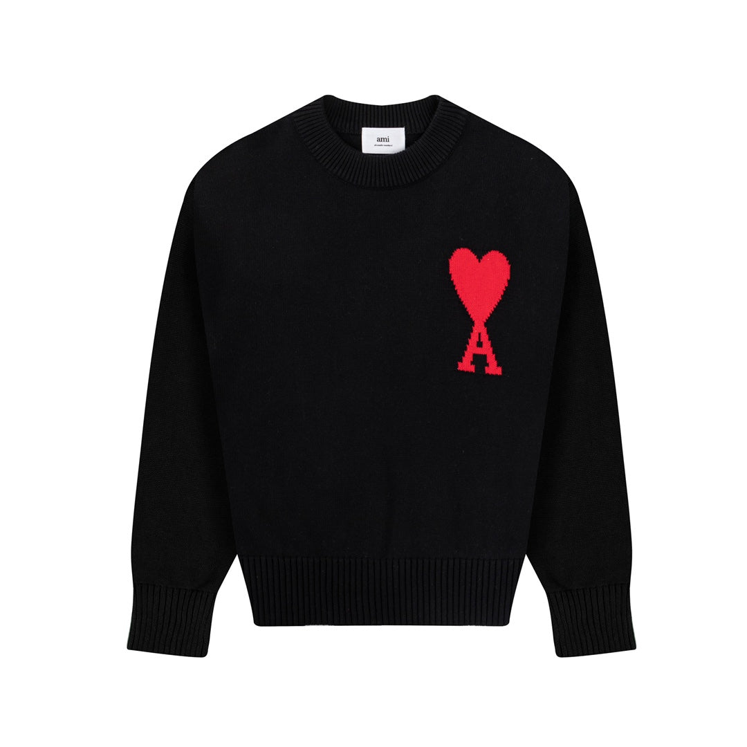 AMI PARIS Cotton and wool sweater