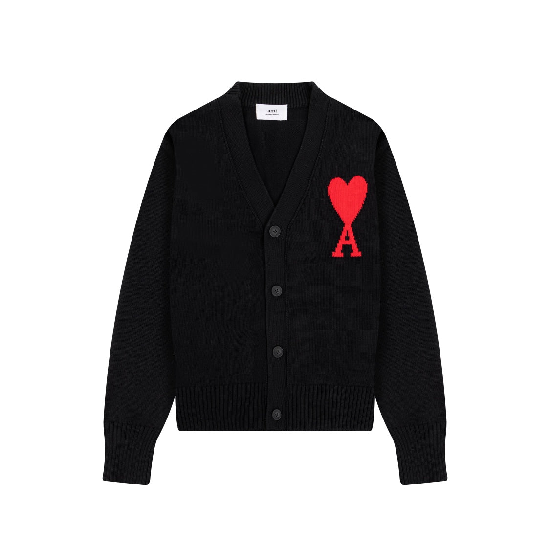 AMI PARIS Cotton and wool sweater