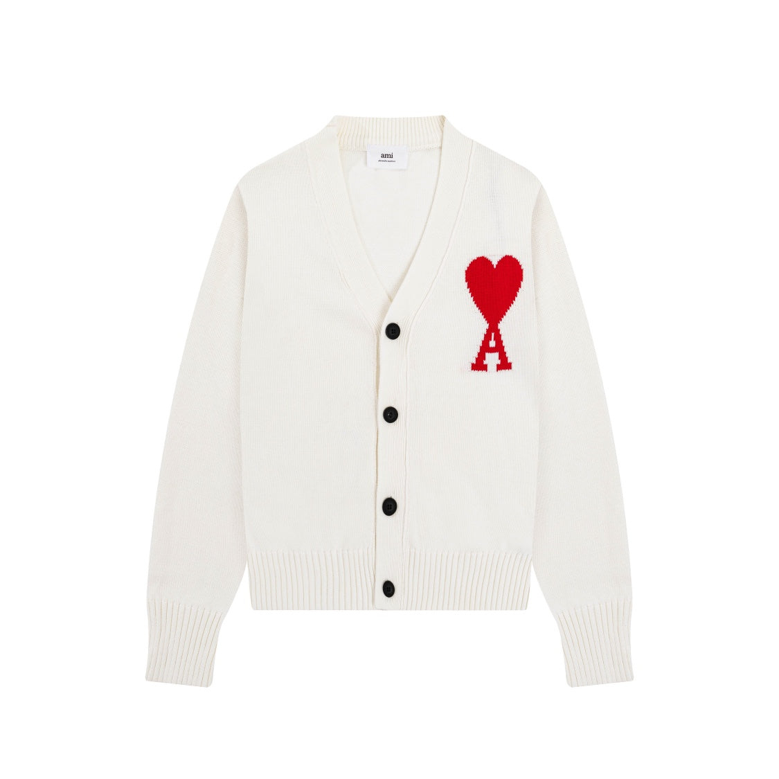 AMI PARIS Cotton and wool sweater