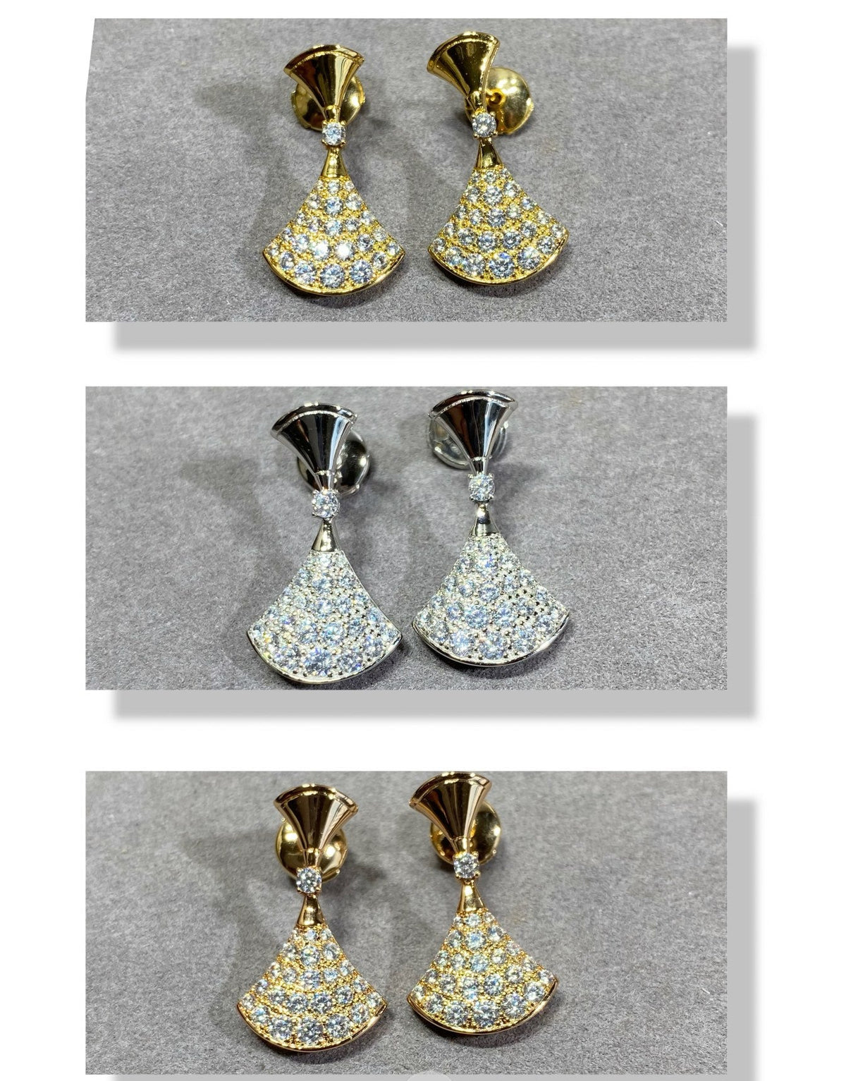 BVLGARI Gold-Plated Crystal Earrings