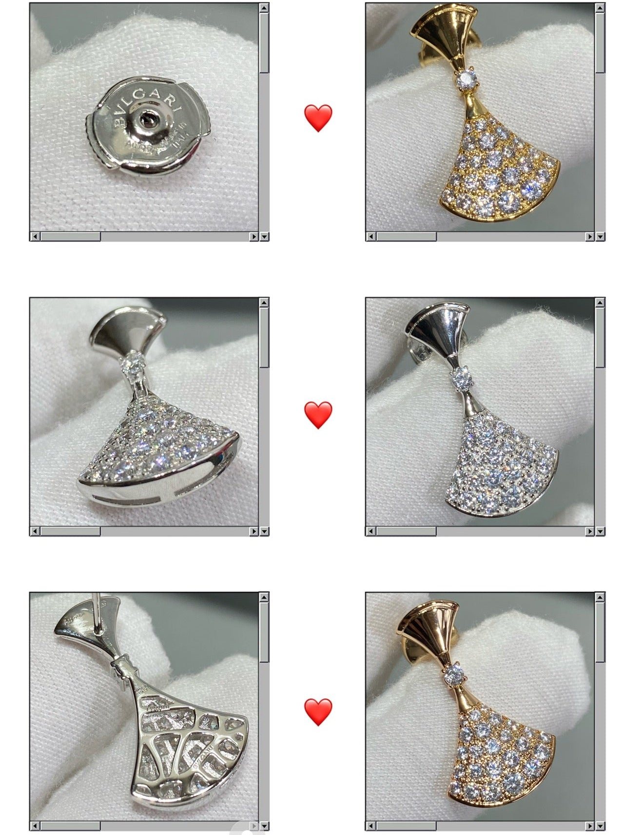 BVLGARI Gold-Plated Crystal Earrings